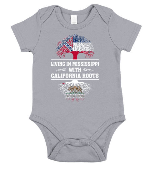 LIVING IN MISSISSIPPI WITH CALIFORNIA ROOTS Short Sleeve Baby One-Piece
