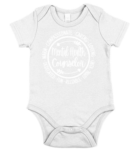 Mental Health Counselor Therapist Helper Vintage Short Sleeve Baby One-Piece