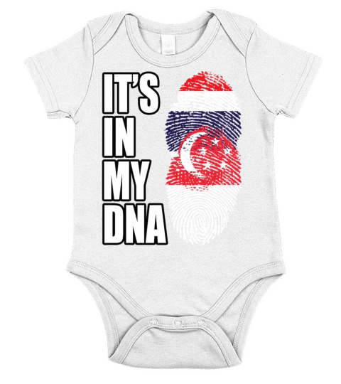 Thai And Singaporean Leonean Vintage Heritage DNA Short Sleeve Baby One-Piece
