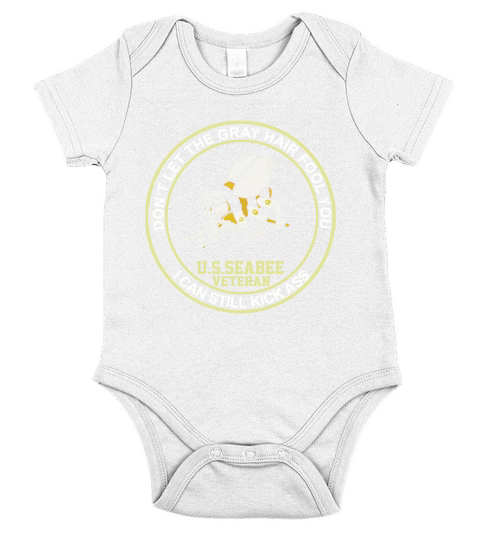 U.S Seabee Veteran Tshirt Short Sleeve Baby One-Piece