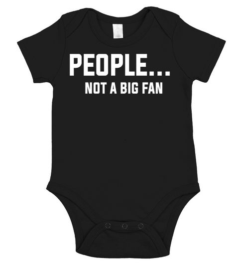 Vintage People Not A Big Fan Short Sleeve Baby One-Piece