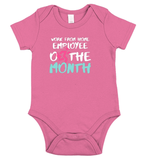 Work From Home Employee Of The Month Short Sleeve Baby One-Piece