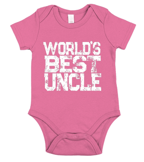 WORLDS BEST UNCLE SHIRT Short Sleeve Baby One-Piece