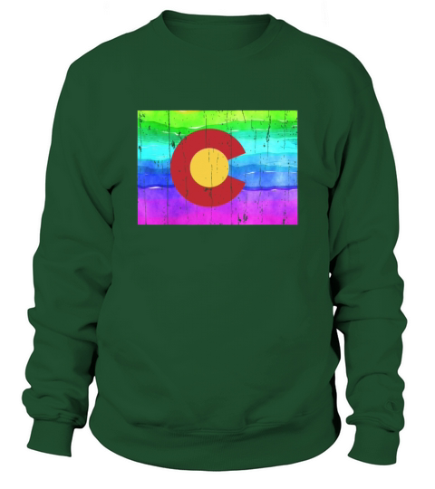 America State Of Colorado Gay Pride LGBT Pride Sweatshirt Unisex