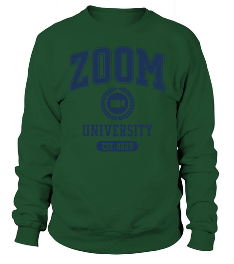 Zoom University Logo in Blue Sweatshirt Unisex