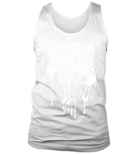 Banksy Street Art Zebra Bar Code Tank Top Unisex