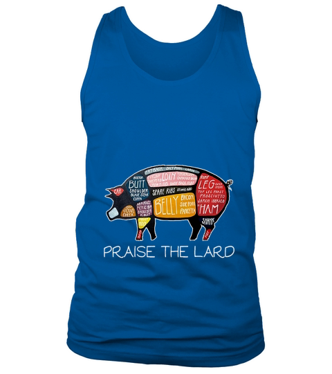 PIG BACON T-SHIRT Funny Praise The Lard Tee Tank Top Unisex