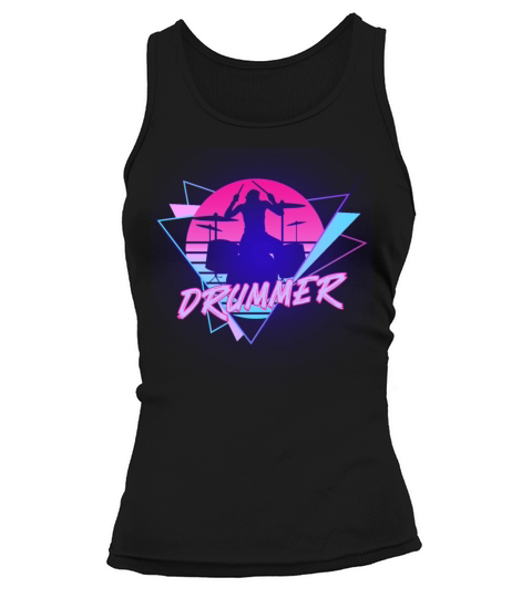 Drummer Drum Set 90S 80S Vintage Tank top Woman