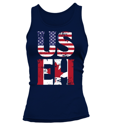 Us Eh American Canadian Meme Quote Shirt Tank top Woman
