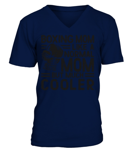 Boxing Mom Mother Vintage Boxing V-Neck T-shirt