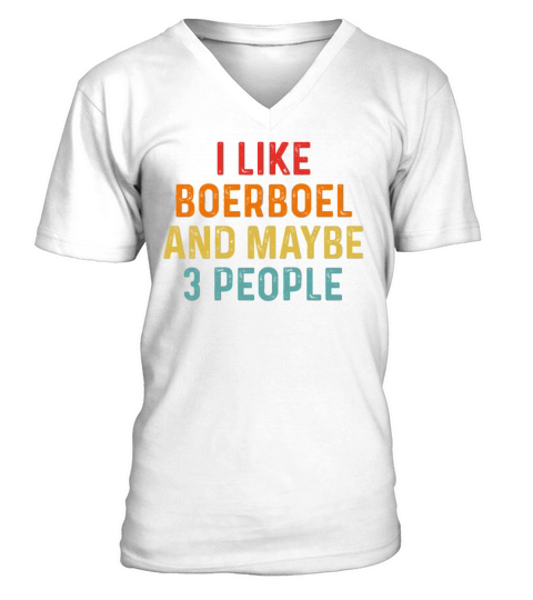 I Like Boerboel And Maybe 3 People Retro Vintage V-Neck T-shirt