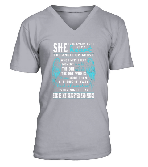 My Daughter And Angel V-Neck T-shirt