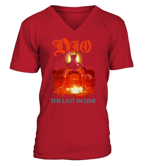 Ronnie James Dio Fans The Last Time In Line V-Neck T-shirt