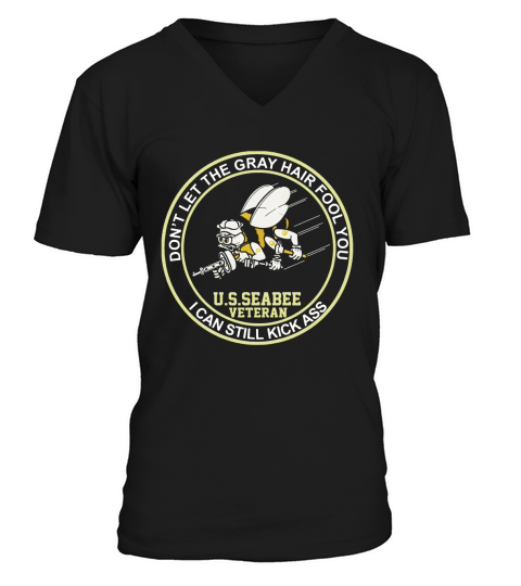 U.S Seabee Veteran Tshirt V-Neck T-shirt