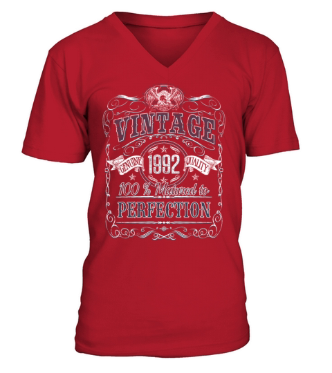 Vinage 1992 birthday year of birth 1992 gift V-Neck T-shirt