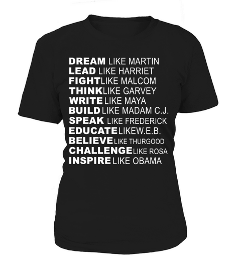 Inspirational Black History Influential Black Leaders Tee Women's T-Shirt