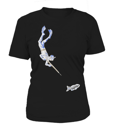 Vintage Spearfishing Diver with Speargun and Fish Women's T-Shirt