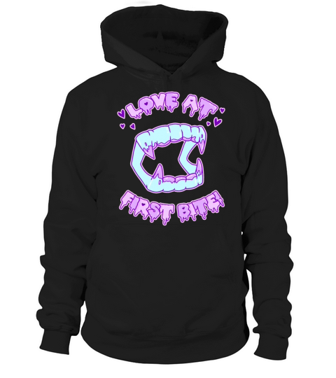 Love At First Bite Pastel Candy Goth Vamp Teeth Hoodie Unisex