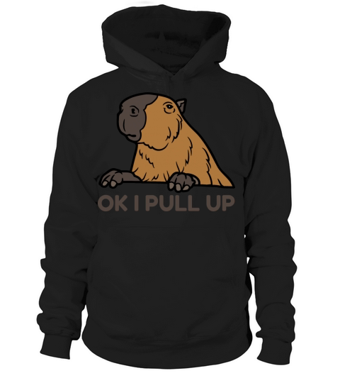 OK I PULL UP Funny CAPYBARA Supremacy CAPY Memes Hoodie Unisex