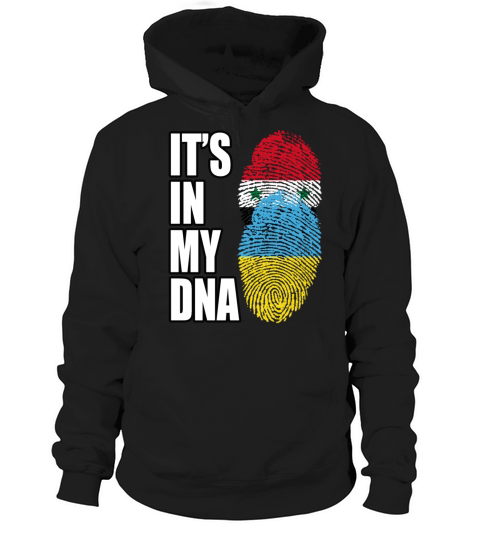 Syrian And Ukrainian Vintage Heritage DNA Flag Hoodie Unisex