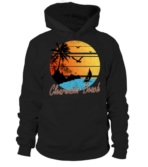 Vintage Clearwater Beach Summer Gift 2020 Hoodie Unisex