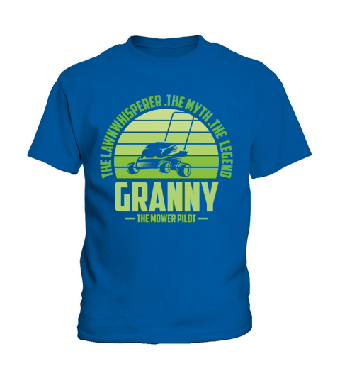 Funny Granny Lawn Mowing Shirt Lawn Mower Mow Summ Kids T-Shirt