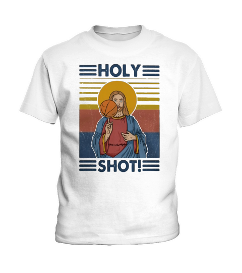 Vintage holy shot basketball Jesus shirt Kids T-Shirt