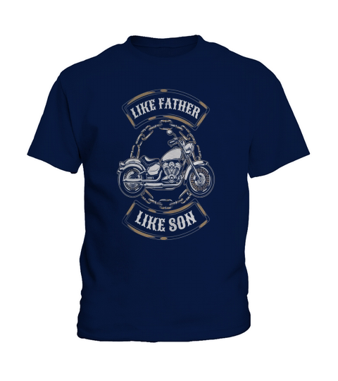 Vintage Like Father Like Son Motorcycle T-Shirt Gift Kids T-Shirt