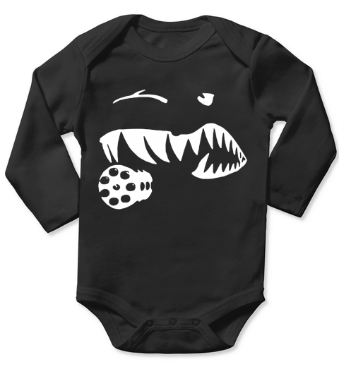 A10 Warthog Teeth Military Aviation Long Sleeve Baby One-Piece