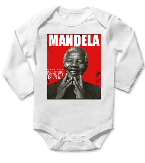 Mandela T-Shirt Long Sleeve Baby One-Piece