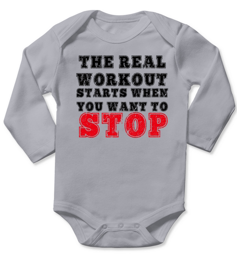 Real workout Long Sleeve Baby One-Piece