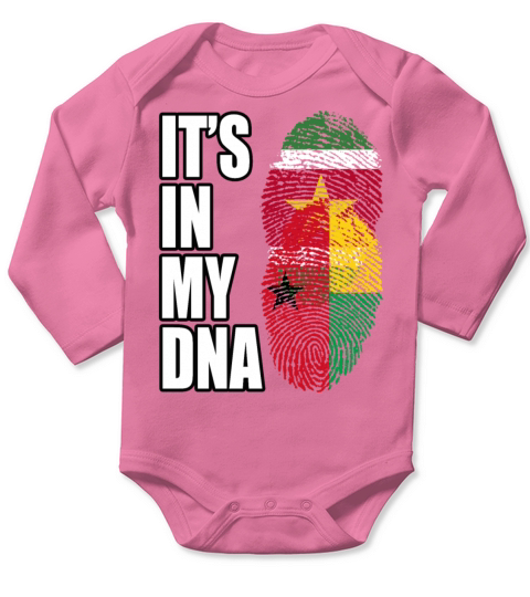 Surinamese And Bissau Guinean Vintage Heritage DNA Long Sleeve Baby One-Piece