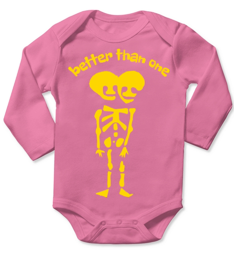 Two Heads Are Better Than One Long Sleeve Baby One-Piece