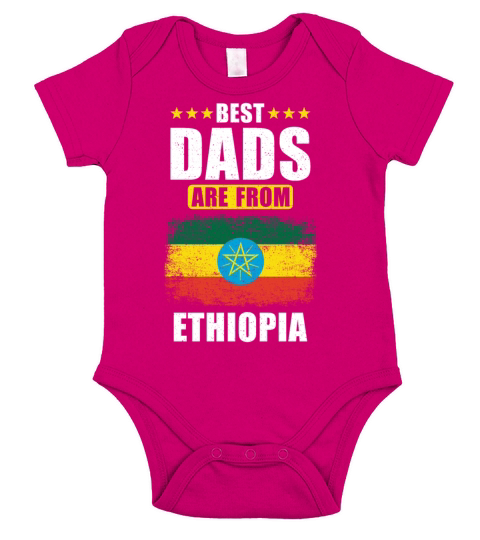 Best Dads are from Ethiopia Short Sleeve Baby One-Piece