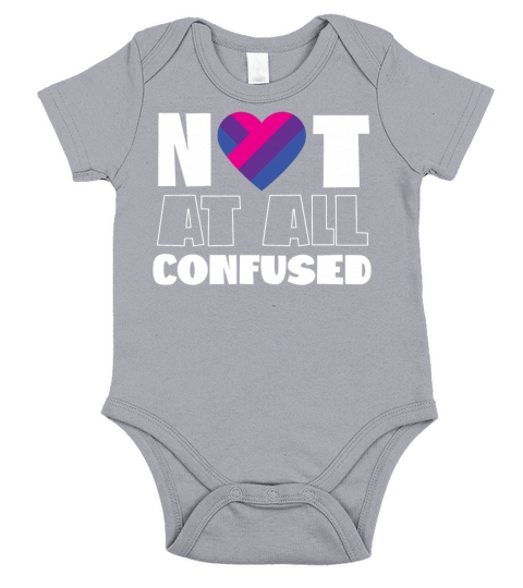 Bisexual Bi Pride Flag Heart Not Short Sleeve Baby One-Piece