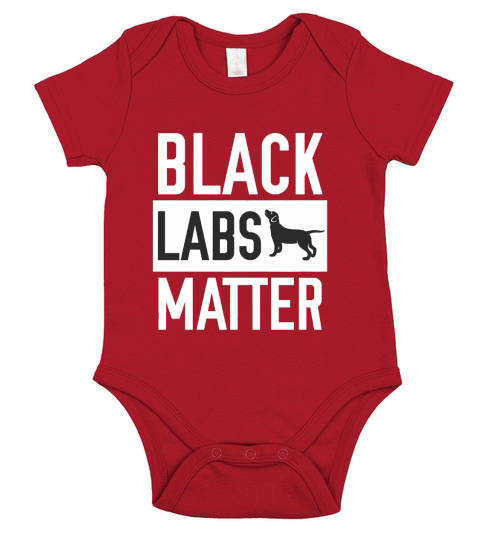 Black labs Matter Dog T-shirt Labrador Retriever Short Sleeve Baby One-Piece