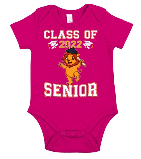 Class Of 2022 Senior Graduate Funny Graduation Short Sleeve Baby One-Piece