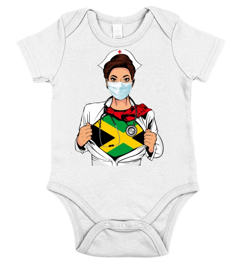 Nurse Strong Jamaica Blood Inside Me Nationality 2020 Short Sleeve Baby One-Piece