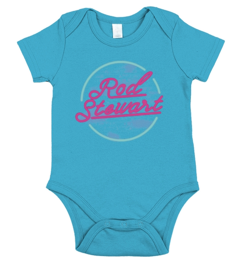 Rod Stewart Neon Short Sleeve Baby One-Piece