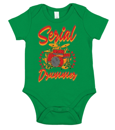 Serial Drummer Short Sleeve Baby One-Piece