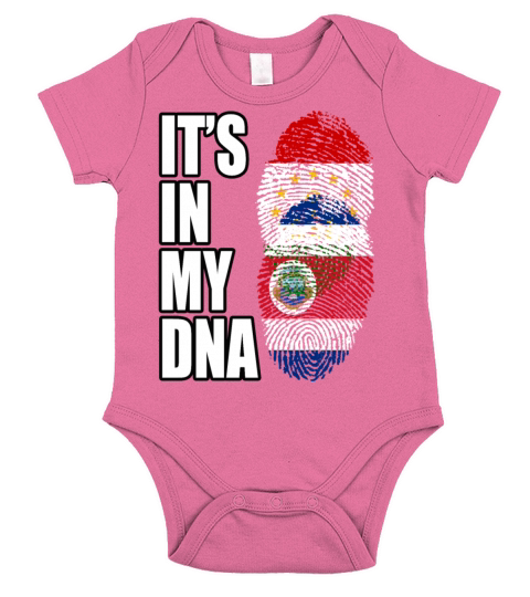 Tajikistani And Costa Rican Vintage Heritage DNA F Short Sleeve Baby One-Piece