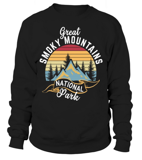 Great Smoky Mountains Vintage Camping Memories Par Sweatshirt Unisex