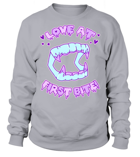 Love At First Bite Pastel Candy Goth Vamp Teeth Sweatshirt Unisex