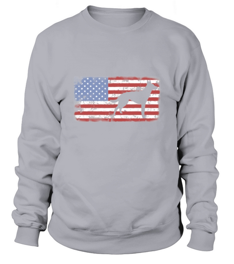Vintage Retro American Flag Dutch Shepherd shirt Sweatshirt Unisex
