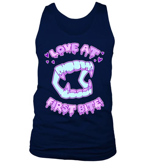 Love At First Bite Pastel Candy Goth Vamp Teeth Tank Top Unisex