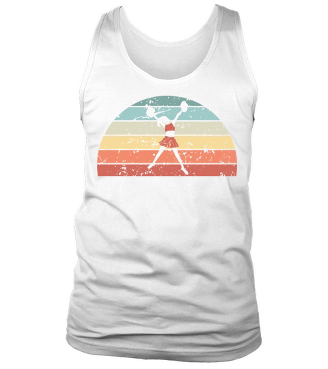 Retro Cheerleading Sunset Vintage cheerleader Tank Top Unisex