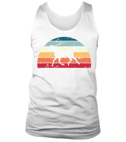 Retro Riding Sunset Vintage horses Sunrise Tank Top Unisex