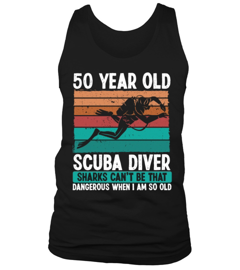 Scuba Diving 50th Birthday Idea for Scuba Diver Tank Top Unisex