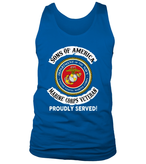 Son of America - Marine Corps Veteran - Proudly Served Tank Top Unisex