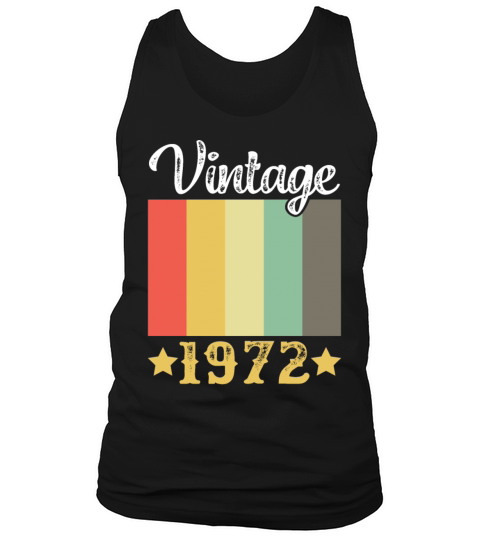 Vintage 1972 T Shirt Tank Top Unisex